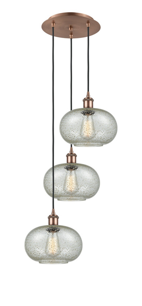 Innovations - 113B-3P-AC-G249 - LED Pendant - Ballston - Antique Copper