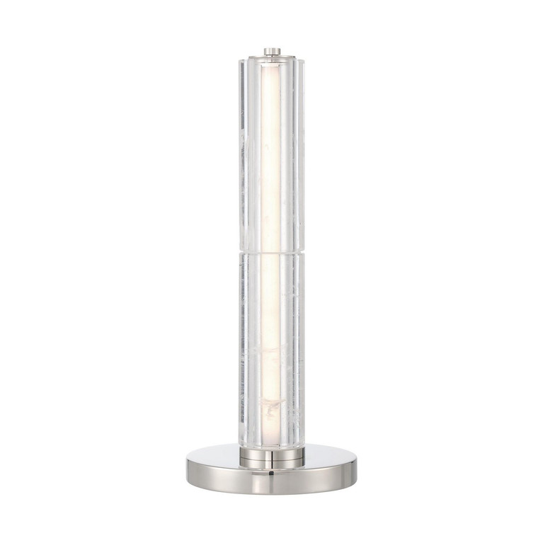 Golden - 3726-TL18 PN-CY - LED Table Lamp - Crystallo - Polished Nickel