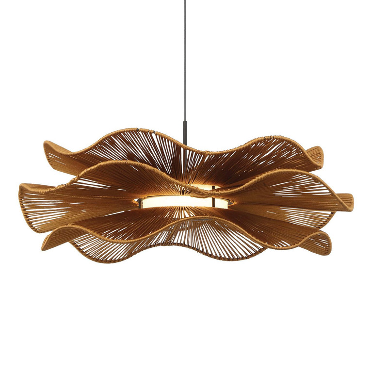 Golden - 6300-24 LAT - LED Pendant - Whisper - Latte Rope