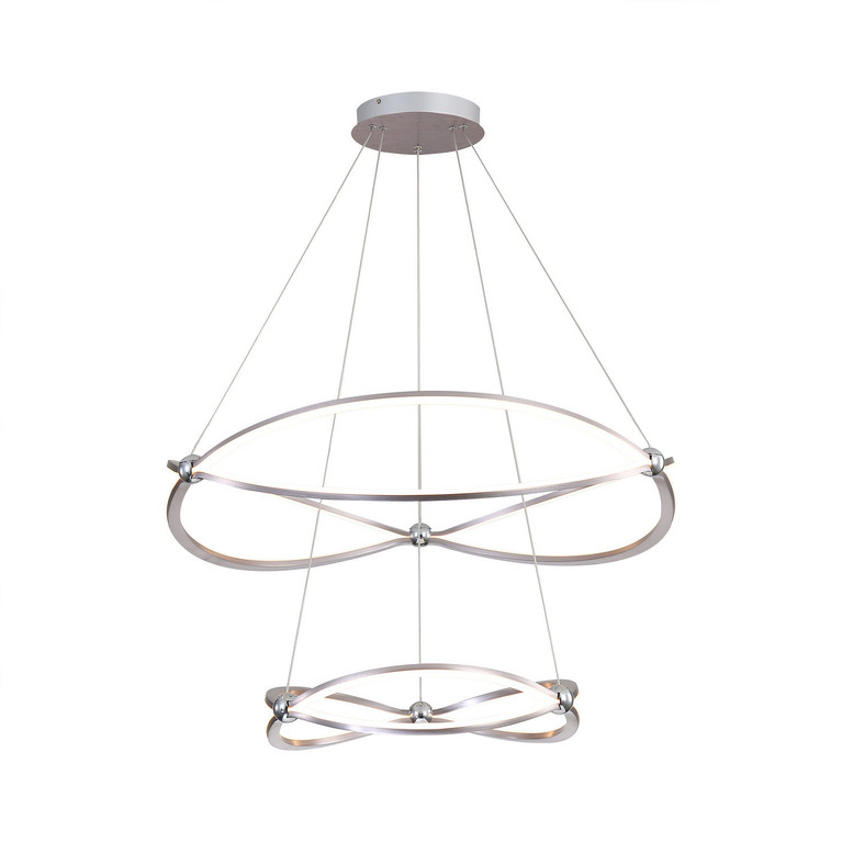 Golden - 7916-32-19 SNC - LED Chandelier - Spirale - Satin Nickel