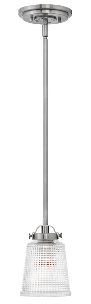 Hinkley - 5357PL - One Light Bath Pendant - Bennett - Polished Antique Nickel