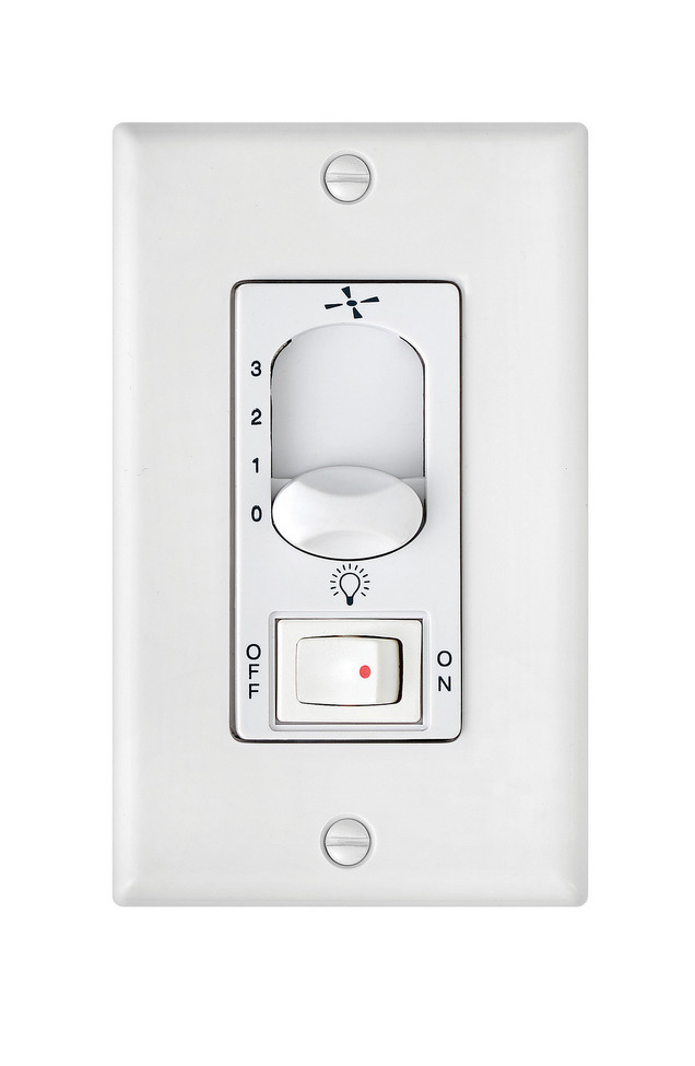 Hinkley - 980009FWH - Wall Control - Wall Control 3 Spd On/Off Lt. Sw. - White