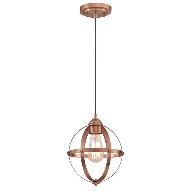Westinghouse Lighting - 6362100 - One Light Pendant - Stella Mira - Washed Copper