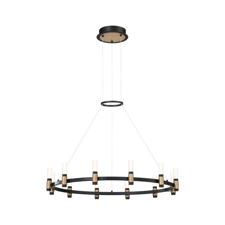Eurofase - 37043-018 - LED Chandelier - Albany - Brass-Black Mix