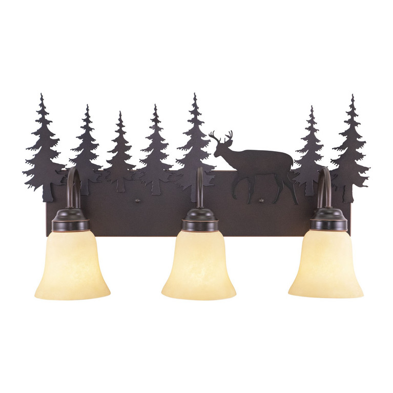 Vaxcel - VL55403BBZ - Three Light Vanity - Bryce - Burnished Bronze