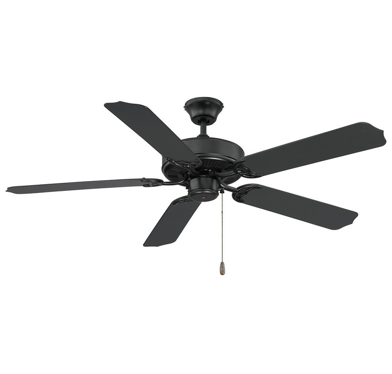 Meridian - M2020MBK - 52 Outdoor Ceiling Fan - Nomad - Matte Black