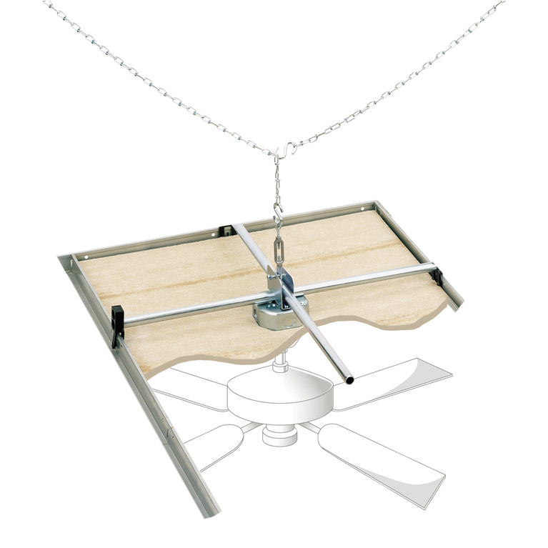 Westinghouse Lighting - 0107000 - Saf-T-Grid Fan/Fixture Support Brace and Box for Suspended Ceilings - Ceiling Fan Support Braces & Boxes