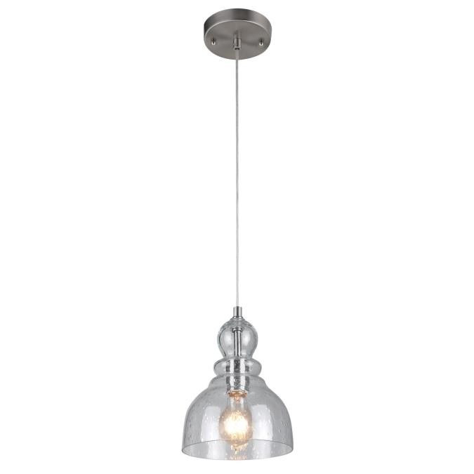 Westinghouse Lighting - 6100700 - One Light Mini Pendant - Fiona - Brushed Nickel