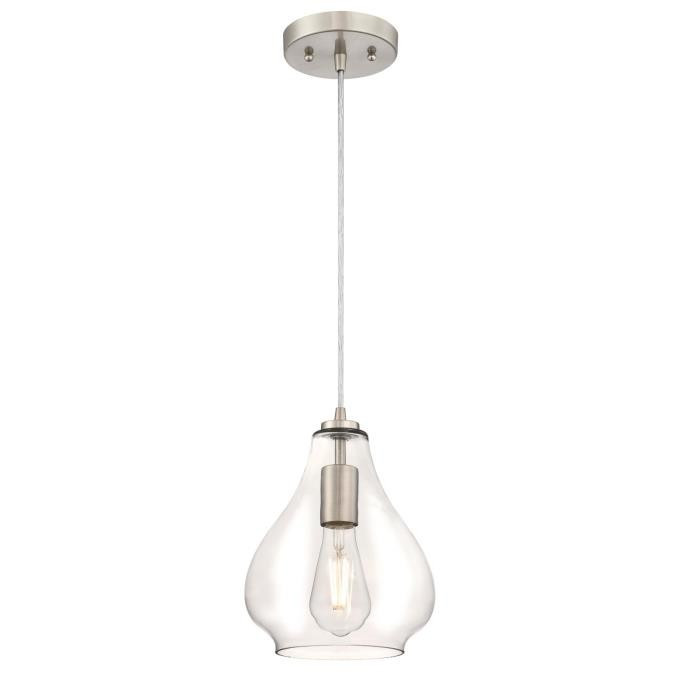 Westinghouse Lighting - 6106400 - One Light Mini Pendant - Wes - Brushed Nickel