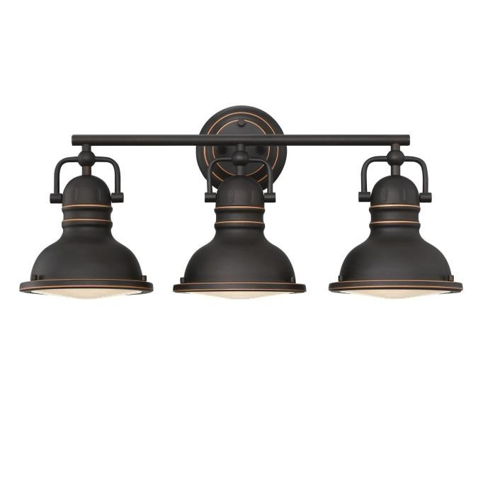 Westinghouse Lighting - 6116200 - Three Light Wall Fixture - Boswell - Oil Rubbed Bronze With Highlights