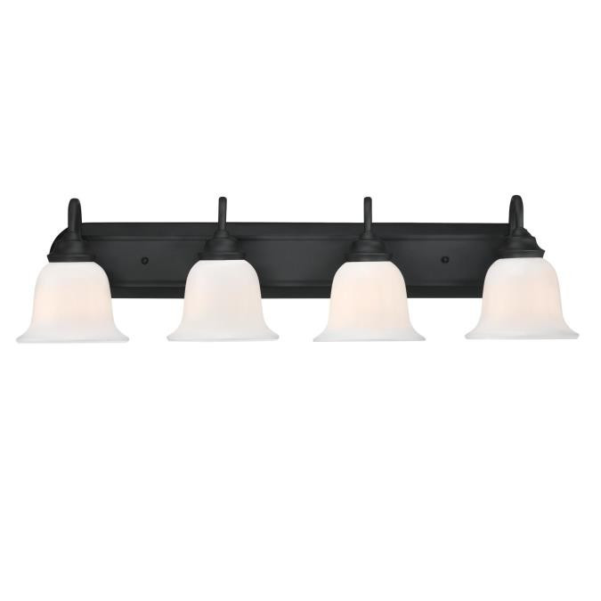 Westinghouse Lighting - 6117100 - Four Light Wall Fixture - Harwell - Matte Black