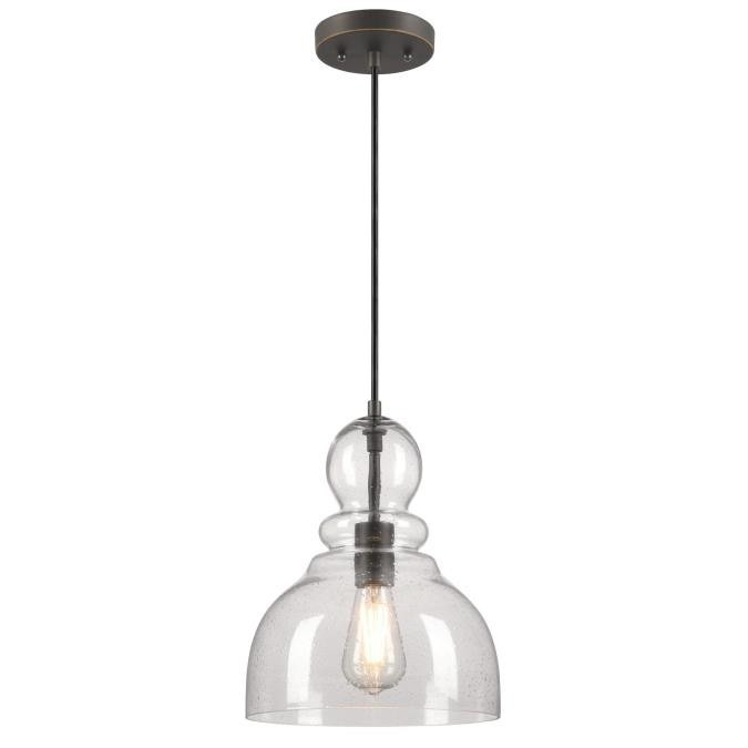 Westinghouse Lighting - 6129900 - One Light Pendant - Fiona - Black-Bronze