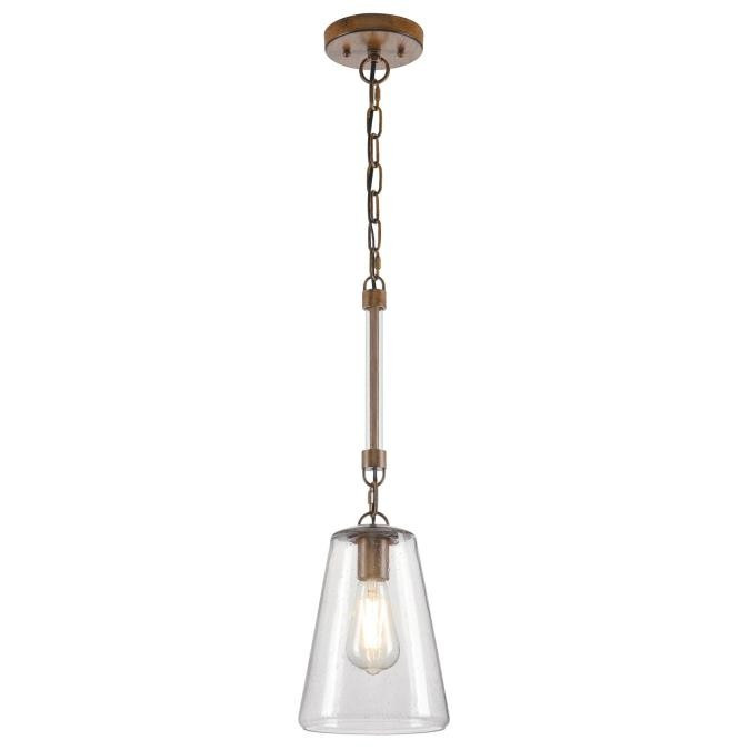 Westinghouse Lighting - 6130400 - One Light Mini Pendant - Biloxi - Barnwood