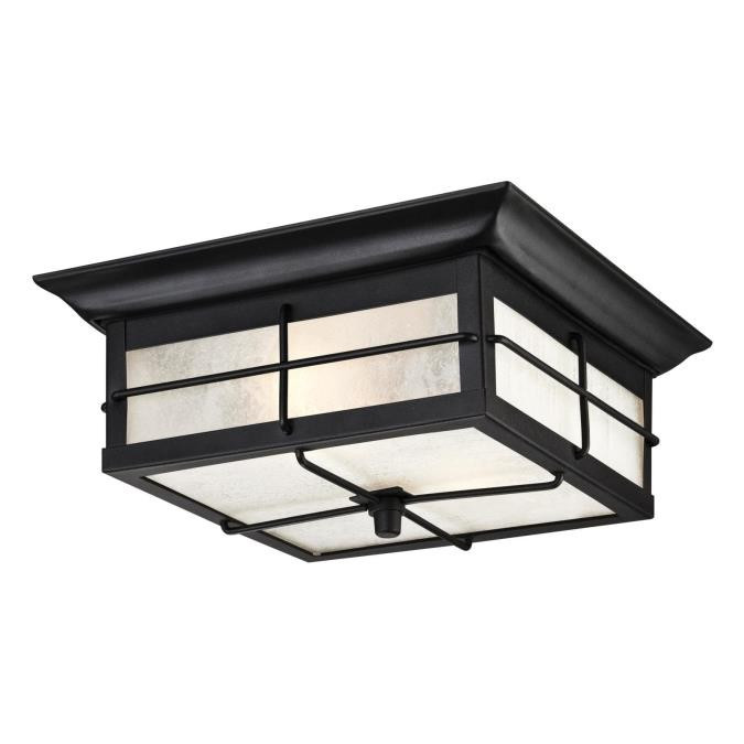 Westinghouse Lighting - 6204800 - Two Light Flush Mount - Orwell - Textured Black