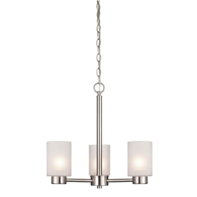 Westinghouse Lighting - 6227500 - Three Light Chandelier - Sylvestre - Brushed Nickel