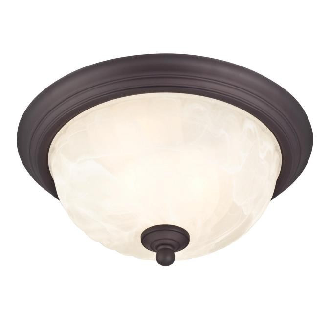Westinghouse Lighting - 6230900 - Two Light Flush Mount - Naveen - Oil Rubbed Bronze