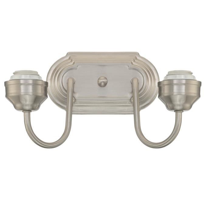 Westinghouse Lighting - 6300500 - Two Light Wall Sconce - Wall Fixture - Brushed Nickel