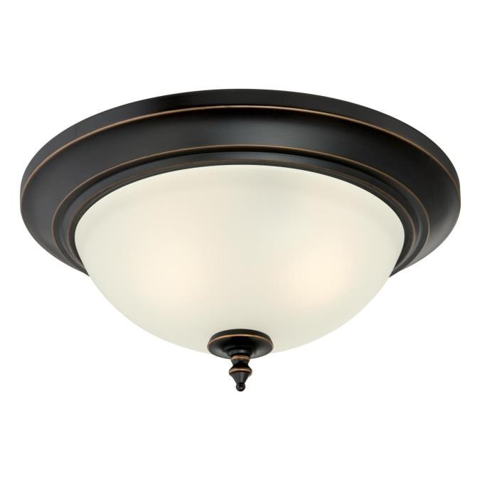 Westinghouse Lighting - 6304800 - Two Light Flush Mount - Harwell - Amber Bronze With Highlights