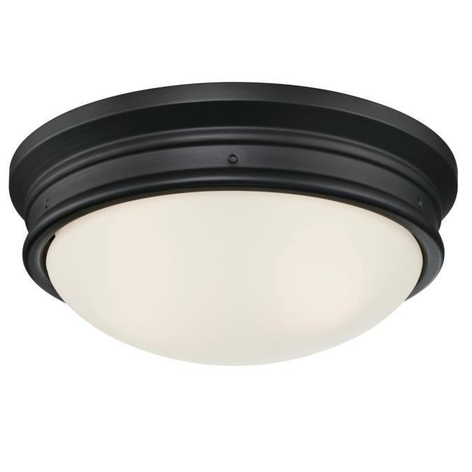 Westinghouse Lighting - 6324100 - Two Light Flush Mount - Meadowbrook - Matte Black
