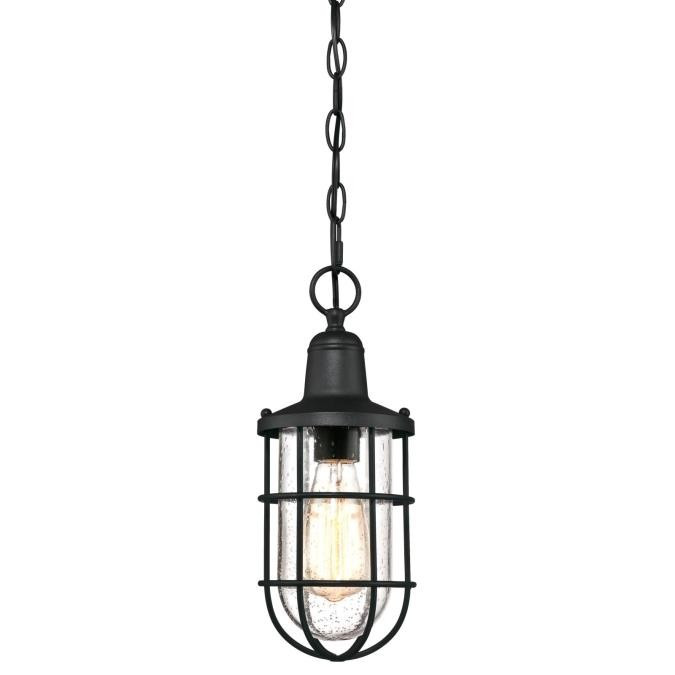 Westinghouse Lighting - 6334800 - One Light Pendant - Crestview - Textured Black