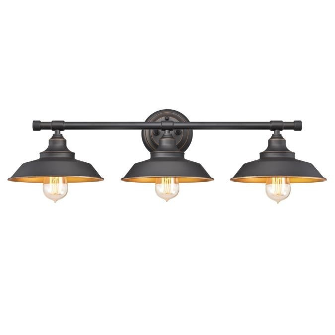 Westinghouse Lighting - 6344900 - Three Light Wall Sconce - Iron Hill - Oil Rubbed Bronze With Highlights