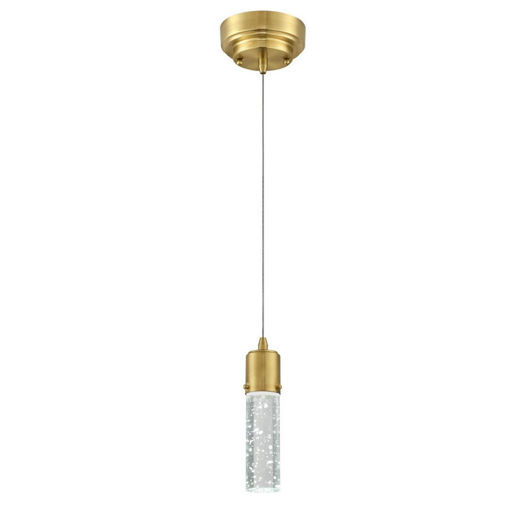 Westinghouse Lighting - 6355300 - LED Mini Pendant - Cava - Champagne Brass