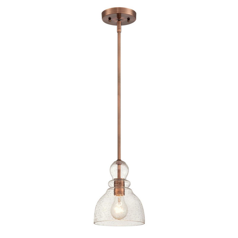 Westinghouse Lighting - 6356400 - One Light Mini Pendant - Fiona - Washed Copper