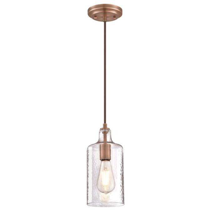 Westinghouse Lighting - 6371500 - One Light Mini Pendant - Carmen - Washed Copper
