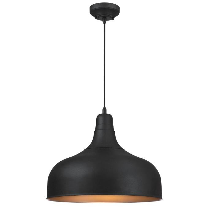 Westinghouse Lighting - 6371700 - One Light Pendant - Morton - Textured Iron