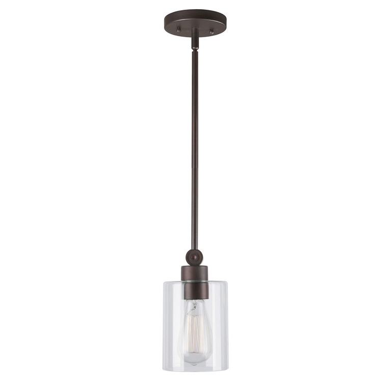 Forte - 2614-01-32 - One Light Mini Pendant - Antique Bronze