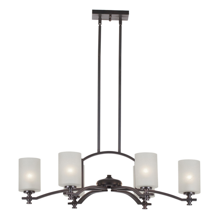 Forte - 2625-06-32 - Six Light Chandelier - Antique Bronze
