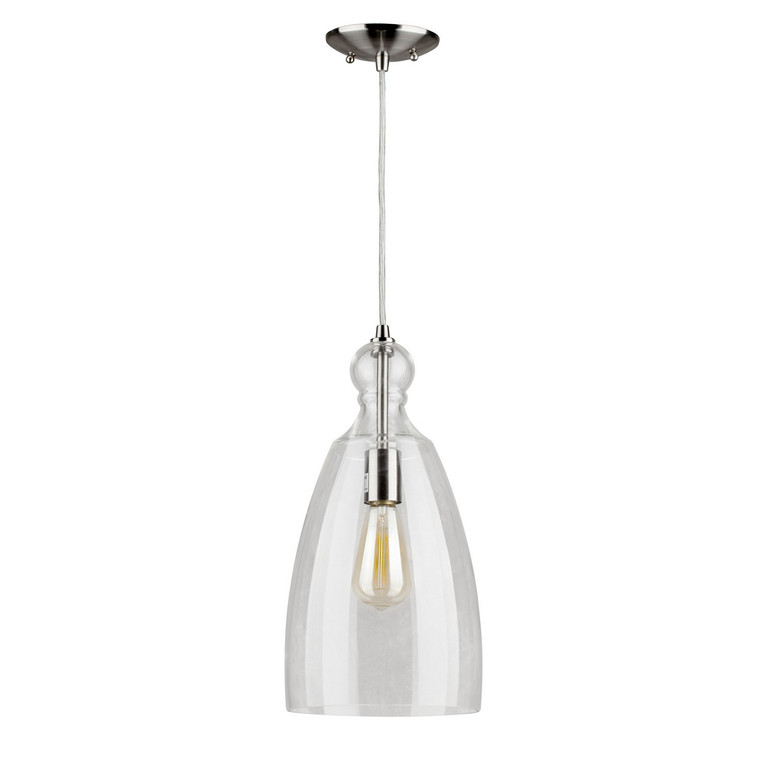 Forte - 2673-01-55 - One Light Mini Pendant - Brushed Nickel