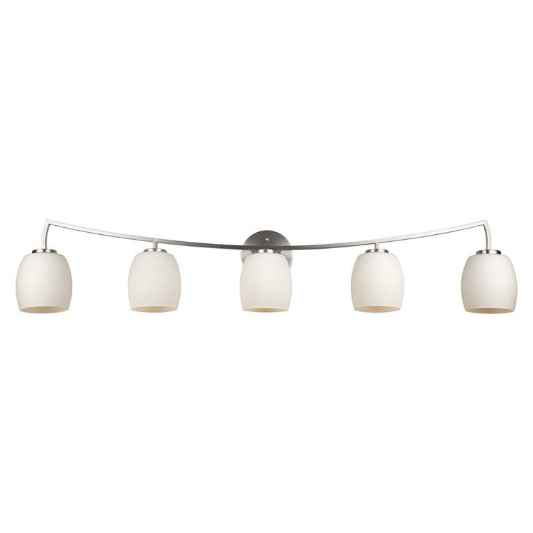 Forte - 5588-05-55 - Five Light Bath Bar - Brushed Nickel