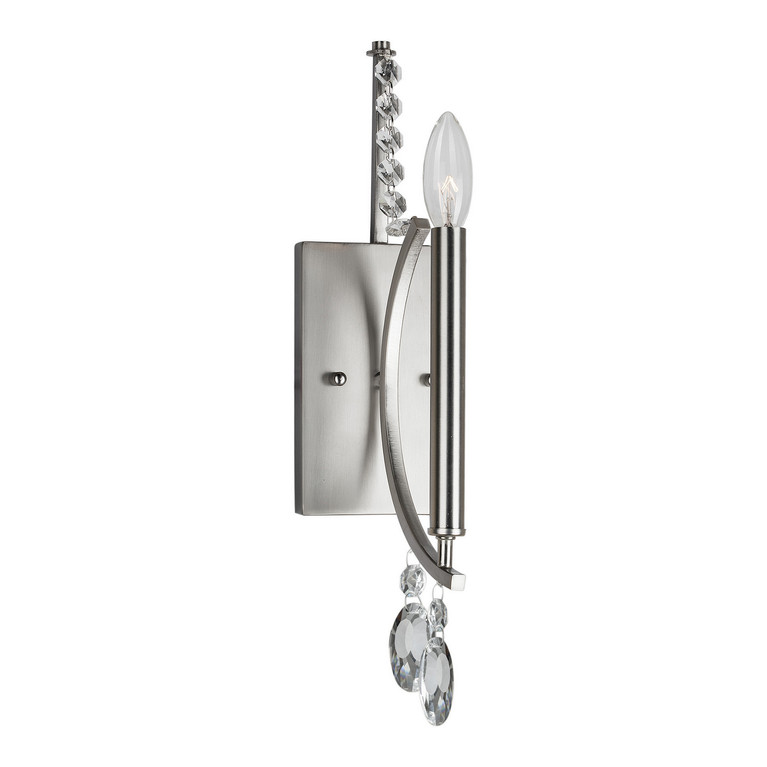 Forte - 7067-01-55 - One Light Wall Bracket - Brushed Nickel