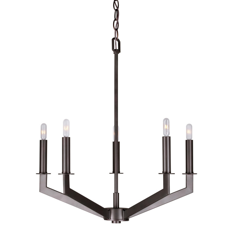 Forte - 7085-05-32 - Five Light Chandelier - Antique Bronze