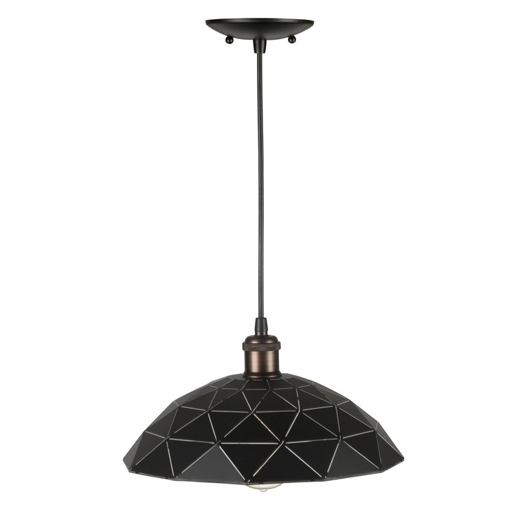 Forte - 7105-01-04 - One Light Pendant - Black
