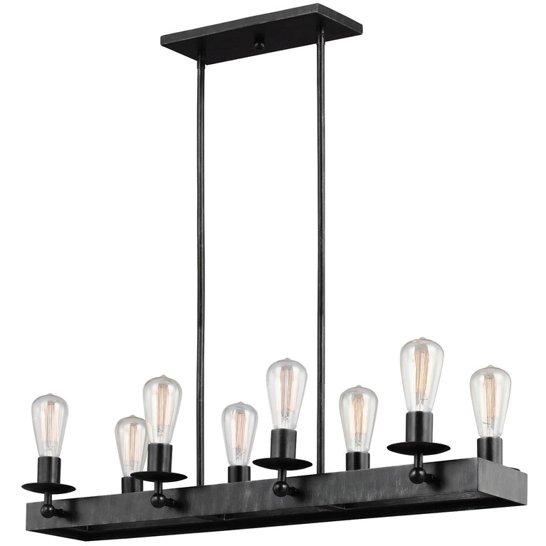 Generation Lighting - 3110208-846 - Eight Light Island Chandelier - Ravenwood Manor - Stardust