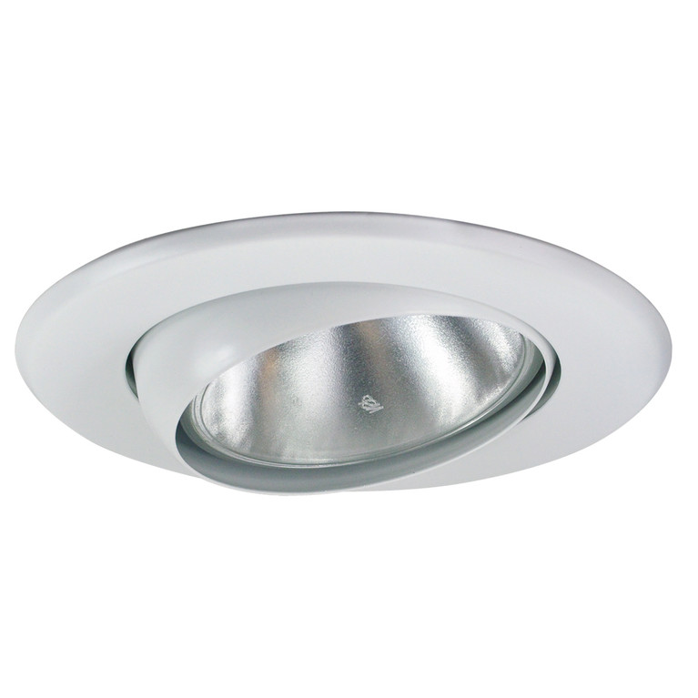 Nora Lighting - NT-5070W - 5 Br/Par30 Adj. Eyeball W/ Metal Trim - Rec Inc 5 Trim - White