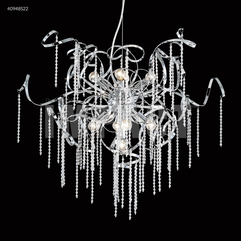 James R. Moder - 40948S22 - Nine Light Chandelier - Contemporary - Silver