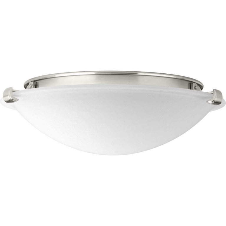 Progress Lighting - P350055-009-30 - LED Flush Mount - Linen Dome LED - Brushed Nickel