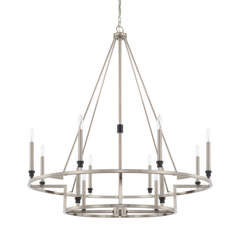 Capital Lighting - 425201BT - 12 Light Chandelier - Tux - Black Tie