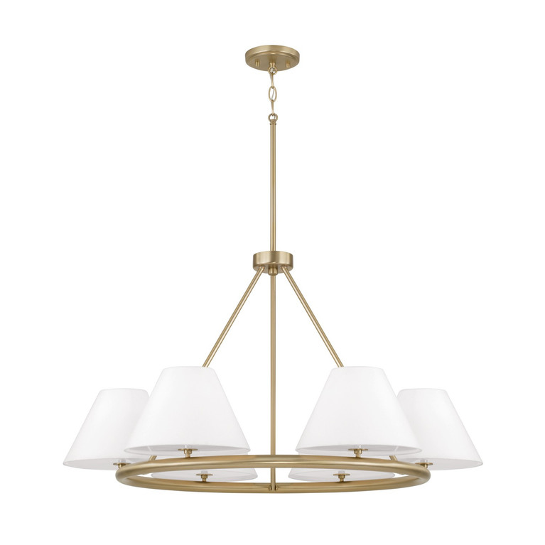Capital Lighting - 453261MA - Six Light Chandelier - Parson - Matte Brass