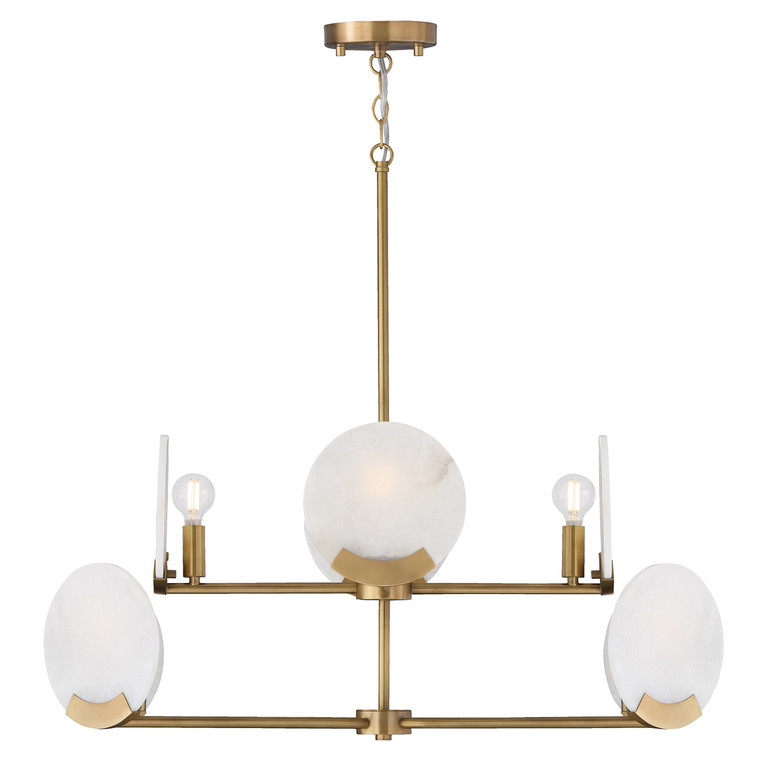 Capital Lighting - 454681AD - Eight Light Chandelier - Oriya - Aged Brass