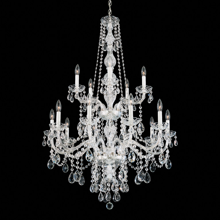 Schonbek - 1308-40H - 15 Light Chandelier - Arlington - Polished Silver