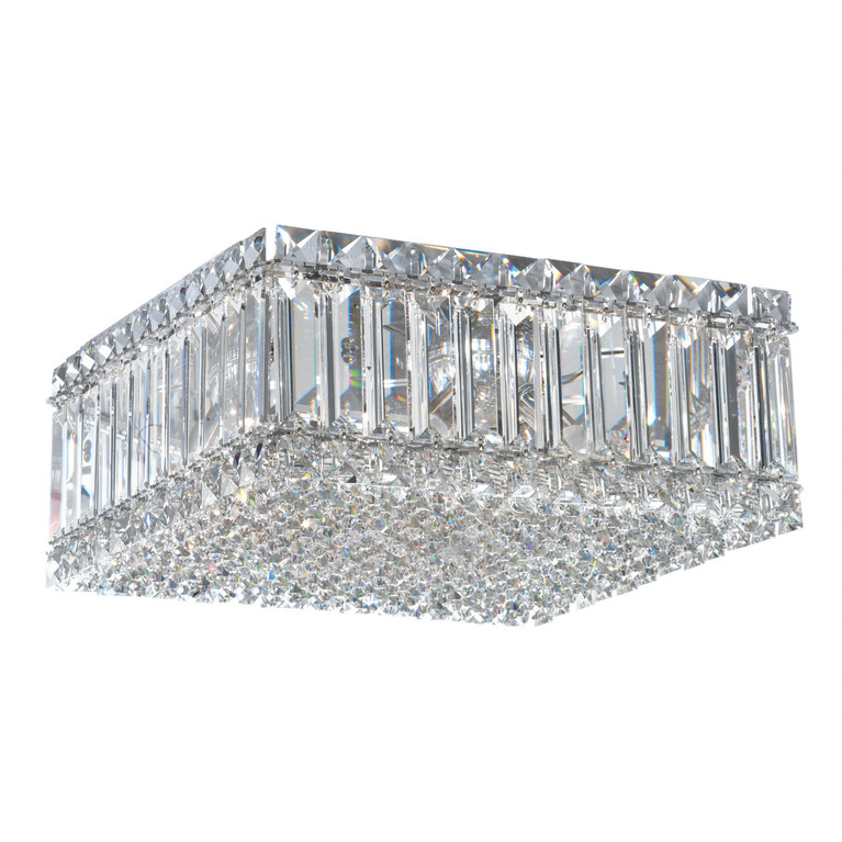 Schonbek - 2124A - Four Light Flush Mount - Quantum - Stainless Steel