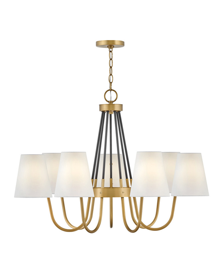 Hinkley - 37386HB - LED Chandelier - Aston - Heritage Brass