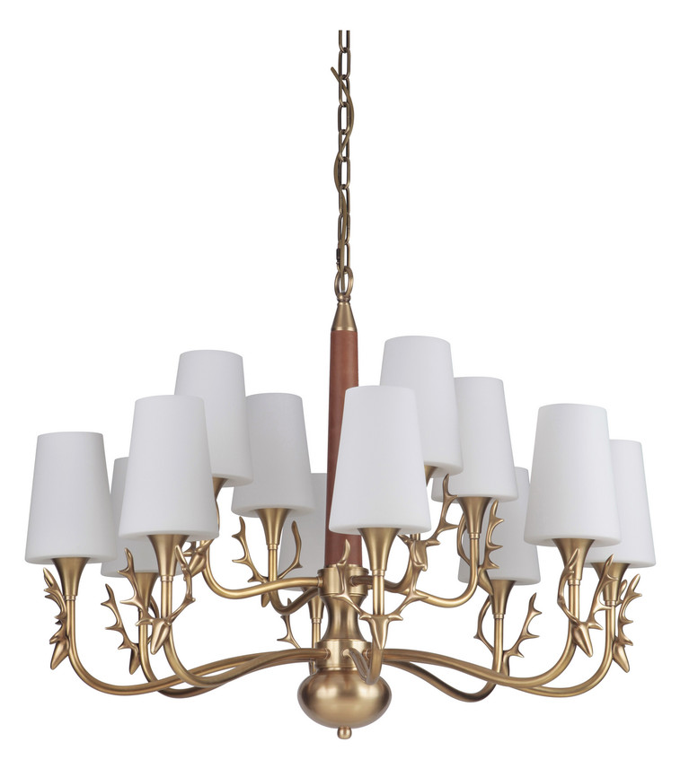 Craftmade - 48212-VB - 12 Light Chandelier - Churchill - Gallery - Vintage Brass