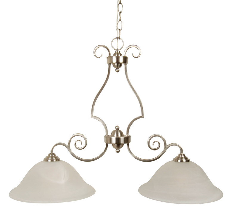 Craftmade - 7136BNK2 - Two Light Island Chandelier - Cecilia - Brushed Satin Nickel