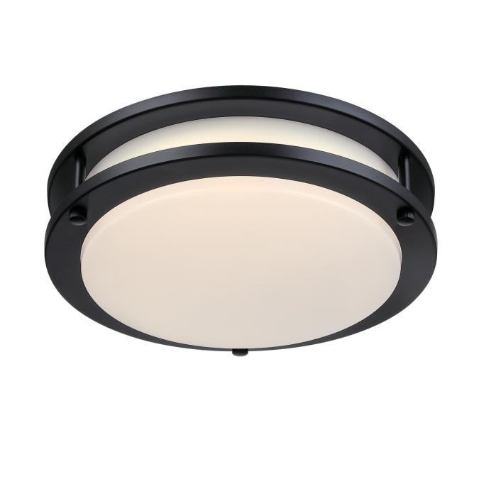 Westinghouse Lighting - 6136100 - LED Flush Mount - Lauderdale - Matte Black