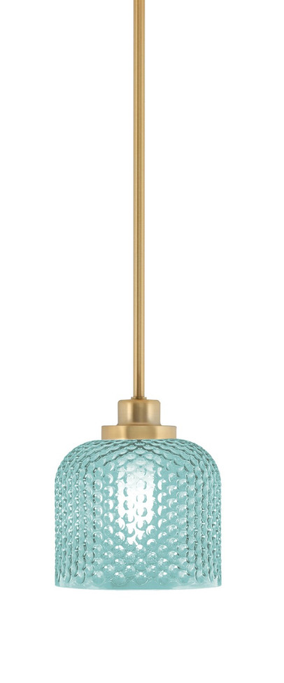 Toltec Lighting - 2601-NAB-4615 - One Light Mini Pendant - Odyssey - New Age Brass